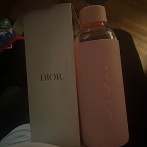Dior pink water bottle